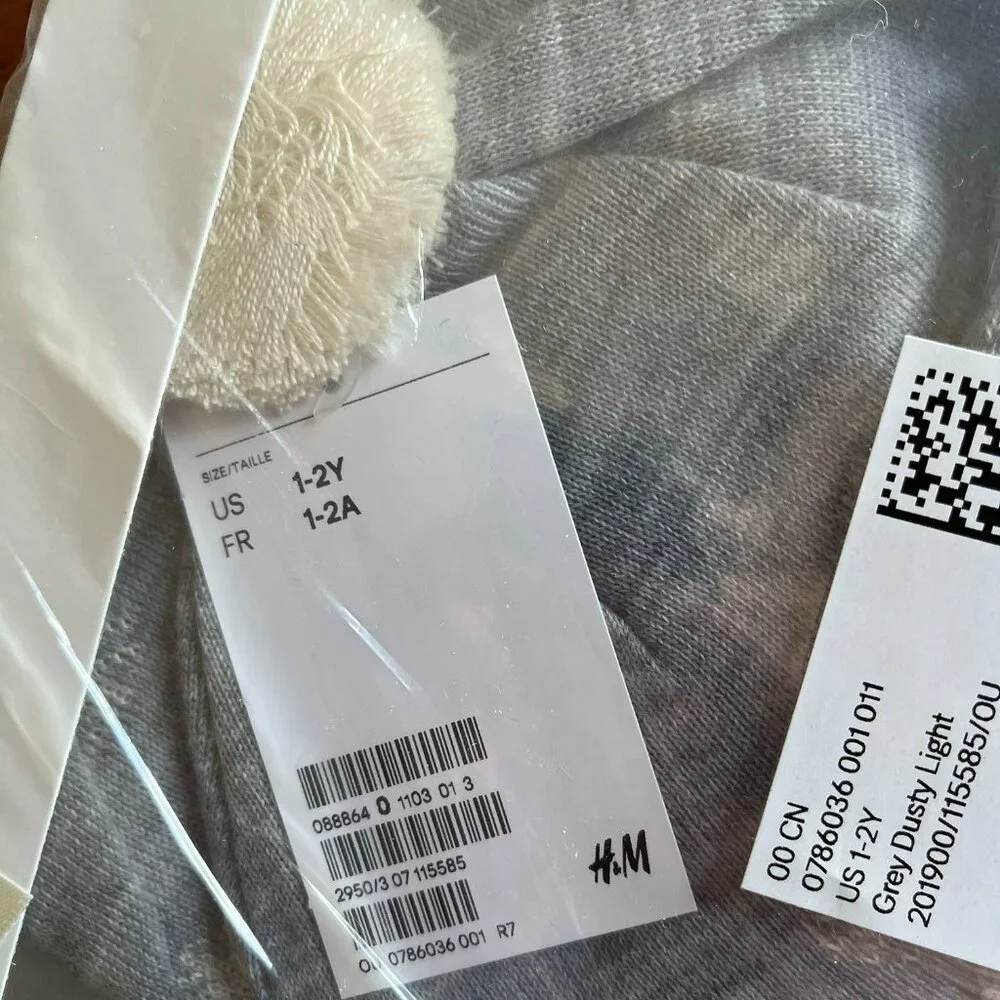 H&M toddler blanket, hat, mittens set 1-2Y NWT
